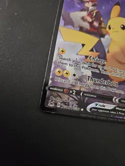 Pokemon TCG Pikachu v TG16/TG30 Lost Origin 2022 Full Art Holo Ultra Rare Card - Image 4