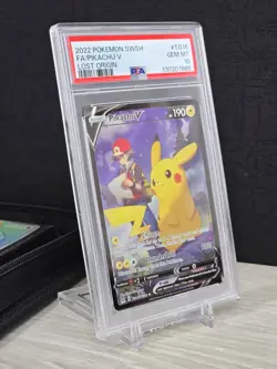 Pokemon Card TCG 2022 Lost Origin Pikachu V Trainer Gallery #TG16/TG30 PSA 10 - Image 1