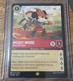 Disney Lorcana Mickey Mouse Brave Little Tailor First Chapter Legendary 115/204 - Image 1