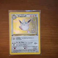 Pokemon TCG Wigglytuff 1st Edition Jungle 16/64 Holo Rare 80 HP Balloon Card - Image 1