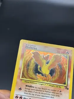 Moltres - 12/62 - 1999 Fossil Unlimited - WOTC - Holo Rare - HP - Pokemon TCG - Image 2