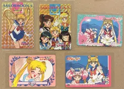 NM/M Sailor Moon Carddass Sailor Team Prism Card tcg Foil Holo [x5] Vintage - Image 1
