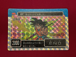 Dragon Ball Z Card No.127 Goku TCG Holo Special Rare Amada Made in Japan - Image 1