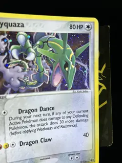Pokemon TCG Rayquaza - Emerald Holo Rare Card 2005 9/106 LP - Image 2