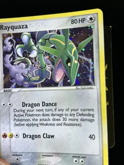 Pokemon TCG Rayquaza - Emerald Holo Rare Card 2005 9/106 LP - Image 3