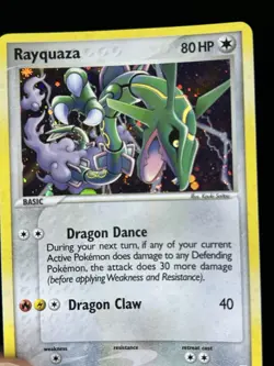 Pokemon TCG Rayquaza - Emerald Holo Rare Card 2005 9/106 LP - Image 4