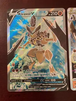Kleavor V SWSH248 & V Star SWSH249 Sword & Shield Promo Pokemon TCG Card - Image 2