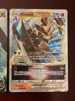 Kleavor V SWSH248 & V Star SWSH249 Sword & Shield Promo Pokemon TCG Card - Image 3