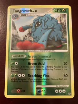 Tangrowth 29/100 D&P Stormfront Reverse Holo Pokemon TCG Card Near Mint NM - Image 1
