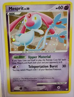 Pokemon Mesprit 14/123 Mysterious Treasures Holo Rare Card English 2007 - Image 1