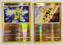 Electivire & Elekid Holo and Reverse Holo Lot of 2 Cards 3/130 48/130 2007 - Image 1