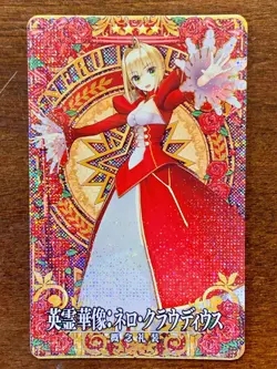 Fate Grand Order FGO Extra Arcade Card Saber Nero Claudius Sculpture Holo - Image 1