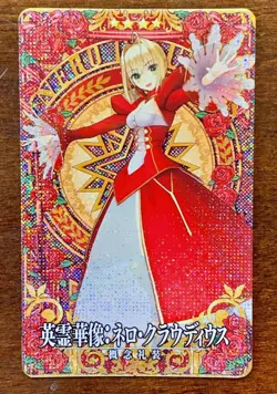 Fate Grand Order FGO Extra Arcade Card Saber Nero Claudius Sculpture Holo - Image 2