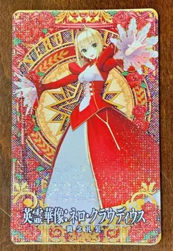 Fate Grand Order FGO Extra Arcade Card Saber Nero Claudius Sculpture Holo - Image 3