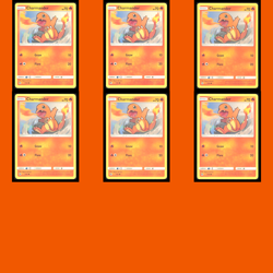 Charmander Lot 6 Pokemon Cards 2019 Hidden Fates HIF 7/68 Common TCG Basic Fire - Image 1