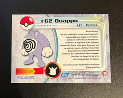 1999 Topps Pokemon Blue Logo TV Animation Edition Quappo #62 - Image 2