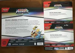 Pokemon TCG Prismatic Evolutions Poster Collection Blister Packs Stamped Eevee - Image 2