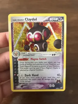 Pokemon TCG Team Magma's Claydol EX Holo 8/95 Team Magma vs Team Aqua SWIRL - Image 1