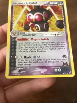Pokemon TCG Team Magma's Claydol EX Holo 8/95 Team Magma vs Team Aqua SWIRL - Image 4