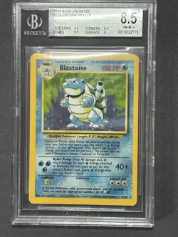 Blastoise #2 Base Set Unlimited Holo 1999 BGS 8.5 Pokemon. Strong Sub Grades! - Image 1