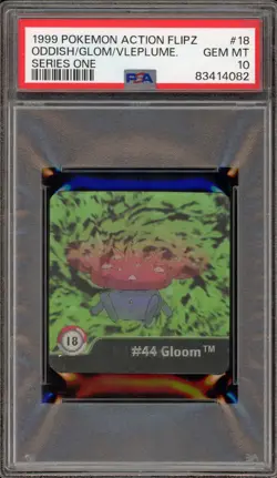Pokemon Oddish/Gloom/Vileplume Action Flipz Series One #18 PSA 10 Gem Mint - Image 1