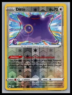 Ditto Holo Rare Crown Zenith 107/159 NM {{Pokemon}} - Image 1