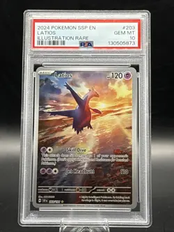 Pokemon TCG - Latios - 203/191 - Surging Sparks - Illustration Rare - PSA 10 - Image 1