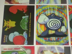 12 Topps 2000 Pokemon series trading cards. 2 chrome, 1 sticker, trainers & more - Image 3