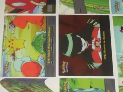 12 Topps 2000 Pokemon series trading cards. 2 chrome, 1 sticker, trainers & more - Image 3