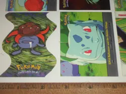 12 Topps 2000 Pokemon series trading cards. 2 chrome, 1 sticker, trainers & more - Image 4