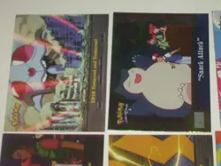 12 Topps 2000 Pokemon series trading cards. 2 chrome, 1 sticker, trainers & more - Image 2