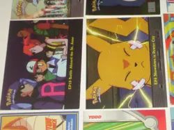 12 Topps 2000 Pokemon series trading cards. 2 chrome, 1 sticker, trainers & more - Image 3