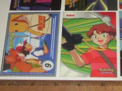 12 Topps 2000 Pokemon series trading cards. 2 chrome, 1 sticker, trainers & more - Image 4