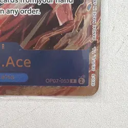 One Piece TCG - Portgas.D.Ace - 3rd Anniversary Winner - OP07-053 - Image 4
