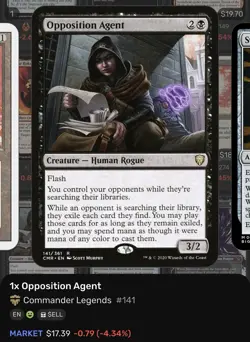 Opposition Agent Commander Legends 141/361 Regular Rare NM English MTG - Image 3