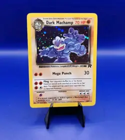 Dark Machamp 10/82 Team Rocket Set Holo Rare Pokemon Card Nintendo TCG WOTC LP - Image 1