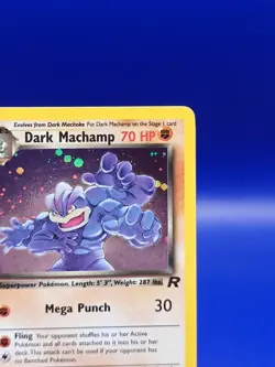 Dark Machamp 10/82 Team Rocket Set Holo Rare Pokemon Card Nintendo TCG WOTC LP - Image 5