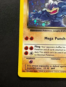 Dark Machamp 10/82 - Team Rocket Holo Rare Vintage WOTC Pokemon TCG Card LP - Image 2