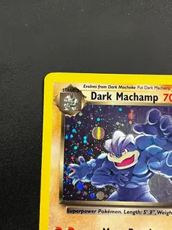 Dark Machamp 10/82 - Team Rocket Holo Rare Vintage WOTC Pokemon TCG Card LP - Image 5