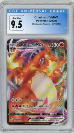 2020 Pokemon Darkness Ablaze Charizard VMAX 020/189 CGC 9.5 - Image 1