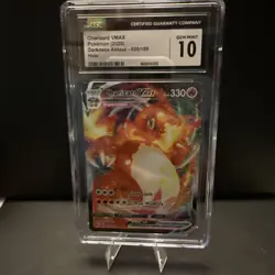 Charizard VMAX 020/189 Swsh03: Darkness Ablaze Holo CGC 10 - Image 1
