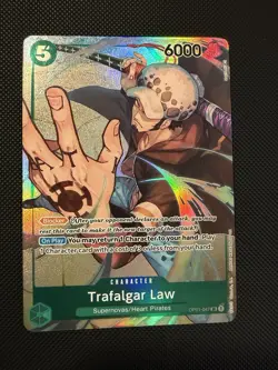 Trafalgar Law 047 Parallel Alt Art ALPHA PRE ERRATA OP01-047 One Piece Card NM - Image 1