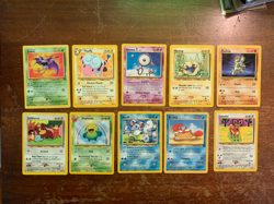 10 VINTAGE Pokemon Cards from Various Classic Sets!! - Image 1