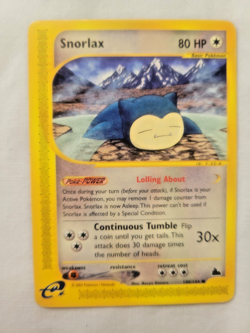 2003 Pokemon e-Reader/E-Series Snorlax! Skyridge 51/144 (MP) Rare* Non-Holo - Image 1