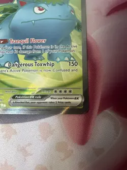 Pokemon Venusaur ex 182/165 Scarlet & Violet 151 Ultra Rare Full Art Holo NM - Image 2