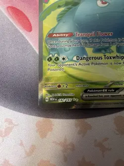 Pokemon Venusaur ex 182/165 Scarlet & Violet 151 Ultra Rare Full Art Holo NM - Image 3