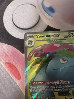 Pokemon Venusaur ex 182/165 Scarlet & Violet 151 Ultra Rare Full Art Holo NM - Image 4