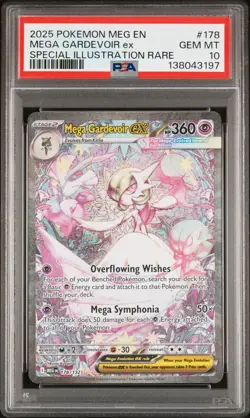 2025 POKEMON MEG EN-MEGA EVOLUTION #178 MEGA GARDEVOIR EX PSA 10 - Image 1