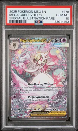 2025 POKEMON MEG EN-MEGA EVOLUTION #178 MEGA GARDEVOIR EX PSA 10 - Image 1