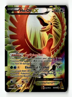 Ho-Oh EX (Full Art) Ultra Rare Holo XY - BREAKpoint 121/122 LP Pokemon TCG - Image 1